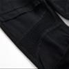 DGKaxiyaHM Men Stretch Washed Distressed Moto Denim Pants Solid Color Skinny Straight Leg Jeans Retro Ripped Biker Trousers (Black,42.00,5,OZ) view 4