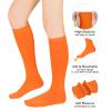 Womens Athletic Socks Knee High Running Socks Baseball Sock Over the Calf Socks 1 Pack Oange view 3