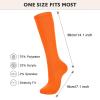 Womens Athletic Socks Knee High Running Socks Baseball Sock Over the Calf Socks 1 Pack Oange view 4