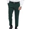 Vintage Men's Herringbone Tweed Dress Suit Pants Thick Wool Pleated Front Trousers Regular Fit (Hunt Green, 38W x 32L) view 1