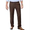 Men's Tweed Pants Herringbone Thick Wool Pleated Front Dress Suit Vintage Trousers (Brown, 30W x 30L) view 1