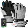Hikenture Ski Gloves Snow Glove for Men&Women, 3M Thinsulate Waterproof Snowboard Gloves, Insulated Touchscreen Snowmobile Glove for Cold Weather, Windproof Warm Skiing Gloves with Pocket view 1