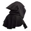 HKSICHENGKEJI Medieval Cowl Hooded Cloak Halloween Costume Hood Cape Hat Monk Priest Knight Robe Short Cosplay Poncho Cape Unisex Adults view 3