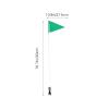 Flag Pole, Golf Cart Flag for Safety Adjustable Height, Green Visibility for Outdoor, Recumbent Cycling Supplies, Kayak Stroller Trailer view 3