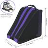 Gooyule Roller Skate Bag, Adjustable Shoulder strap Ice Skate Bags for Girls Boys and Most Adults, Large Capacity Skate Bag Fits Quad Skates, Inline Skate and Most Roller Skating Accessories (Purple) view 3