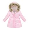 Baby Kids Girls Winter Thick Warm Hooded Windproof Coat Outwear Jacket Clothes Kids Windbreaker (Pink, 2-3 Years) view 1