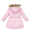Baby Kids Girls Winter Thick Warm Hooded Windproof Coat Outwear Jacket Clothes Kids Windbreaker (Pink, 2-3 Years) view 2