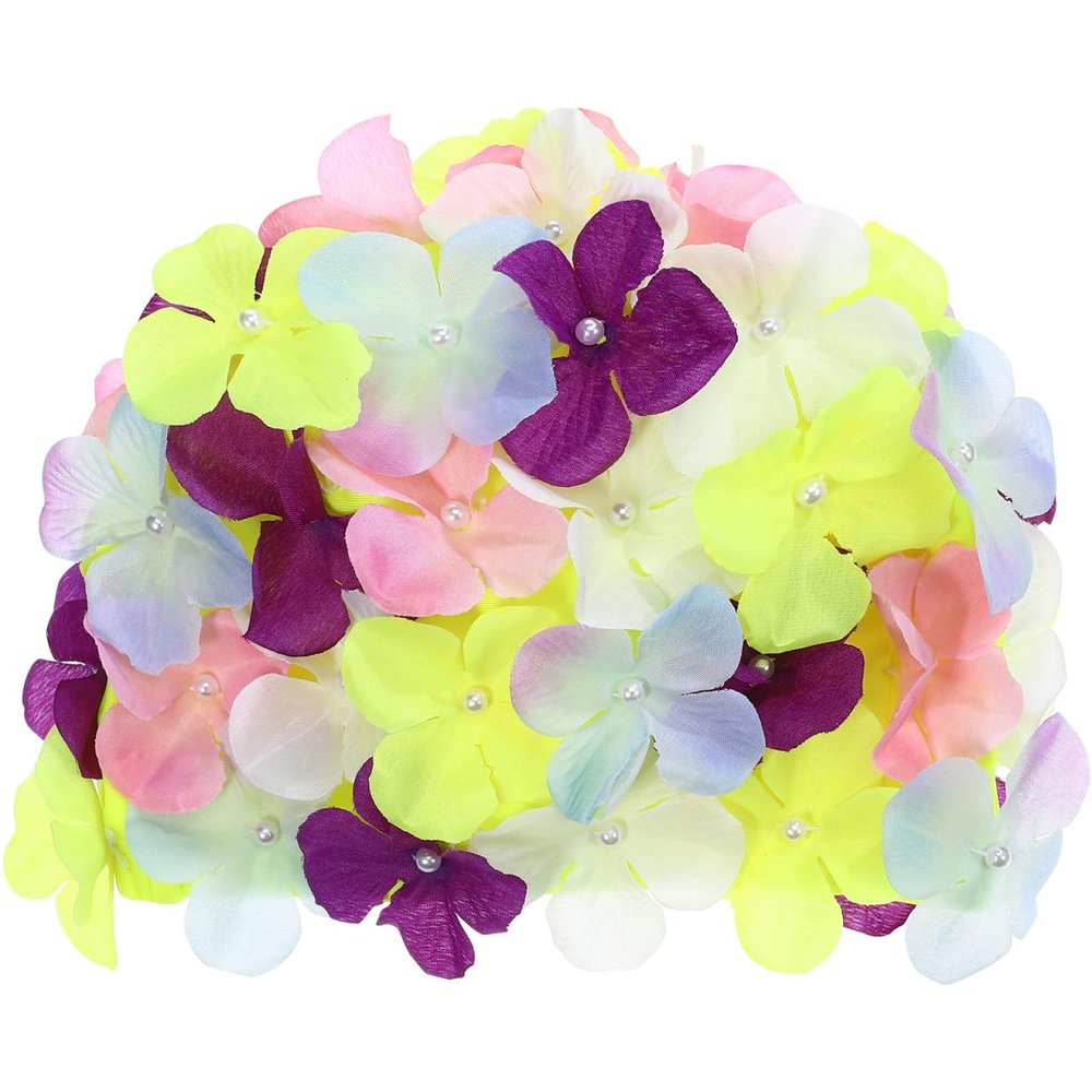 BESPORTBLE Swimming Cap Petal Shower Cap Three- Dimensional Flower Swimming Cap Swim caps for Women Swimming Long Hair 1Pc (Color)