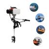 1.6KW Outboard Motor 53.2CC 4-Stroke Air-Cooling Marine Propeller Fishing Boat Outboard Motor Hand Pull Start Outboard Engine for Kayak, Yacht, Inflatable Boat, Rubber Boat view 2