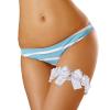 BESTOYARD Vintage Rings 1 Set Leg Ring Cloth White Crystal Miss Wedding Dress Bride Sash view 3