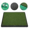Portable Training Mat Anti Slip Mat Golf Practice Mat for Courtyard,Velvet Golf Mat, Balcony, Office, Garden, Living Room, Room (17.48 x 13.39 inch), Velvet Golf Mat, Portable Training Mat Anti view 2