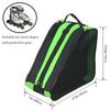 Gooyule Roller Skate Bag with Adjustable Shoulder Strap - Large Capacity Fits Quad, Inline and Most Roller Skating Accessories (Green) view 3