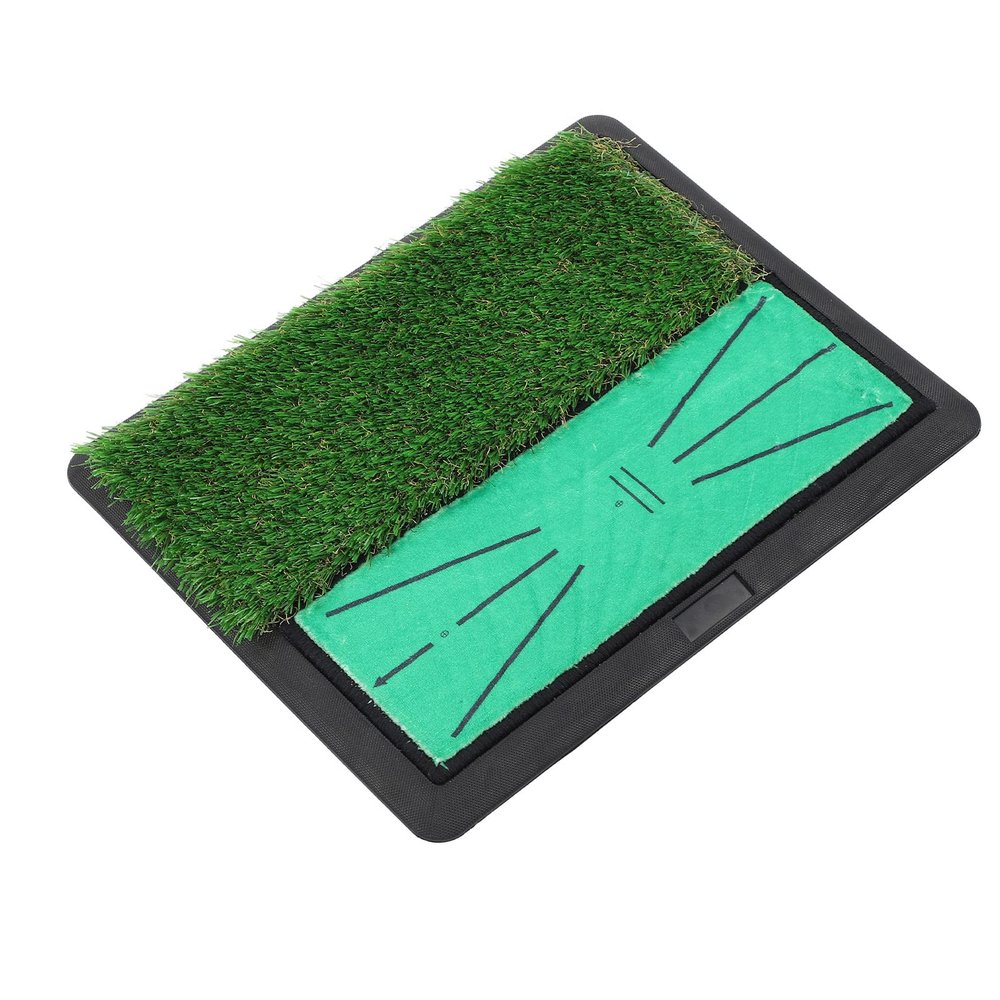 Mat Can Display Swing Trajectory,Golf Hitting Training Mat Anti Slip Swing Practice Rug with Fake Grass for Daily Cutting Action Practice, Effectively Analyze The Drop Pointor, Golf Hitting TRAI