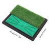 Mat Can Display Swing Trajectory,Golf Hitting Training Mat Anti Slip Swing Practice Rug with Fake Grass for Daily Cutting Action Practice, Effectively Analyze The Drop Pointor, Golf Hitting TRAI view 3