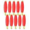 10Pcs EVA Foam Glowing Spring Fishing Floats, Multi Purpose Fish Feed Baits Oval Type, Used for Outdoor Winter Ice Fishing Rod Tools and Equipment, Fishing Float Bobber Foam Spring EVA 10Pcs Glow view 1