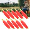 10Pcs EVA Foam Glowing Spring Fishing Floats, Multi Purpose Fish Feed Baits Oval Type, Used for Outdoor Winter Ice Fishing Rod Tools and Equipment, Fishing Float Bobber Foam Spring EVA 10Pcs Glow view 4