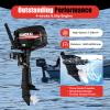 6.5HP 4-Stroke Outboard Motor, Water-Cooling System Boat Engine for Fishing Boats and Sailboats view 3