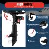 6.5HP 4-Stroke Outboard Motor, Water-Cooling System Boat Engine for Fishing Boats and Sailboats view 4