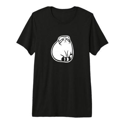 Pallas's cat paws on tail.Stylized art of a cute chonker Premium Tri-blend T-Shirt