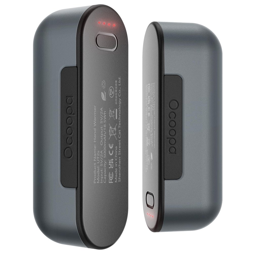 OCOOPA Hand Warmers Rechargeable 2 Pack, Magnetic Electric Handwarmer, 16 Hrs Warmth 4 Levels Heat Up to 145, USB-C Portable Charger 10000mAh, Raynauds, Golf, Tech Gifts for Men, Union UT2s(MagTwins)