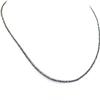 2.2.5 Certified Round Faceted Black Diamond Beads Designer Chain Necklace With 925 Sterling Silver, Customized Finish & Length, Beautiful Unisex Necklace, Great Sparkle! (18 Inch, Yellow Gold Finish) view 2