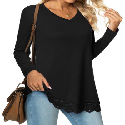 Netsmile Womens Tunic Tops Fall Long Sleeve Casual Shirts for Leggings 4XL
