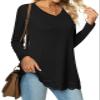 Netsmile Womens Tunic Tops Fall Long Sleeve Casual Shirts for Leggings 4XL view 1