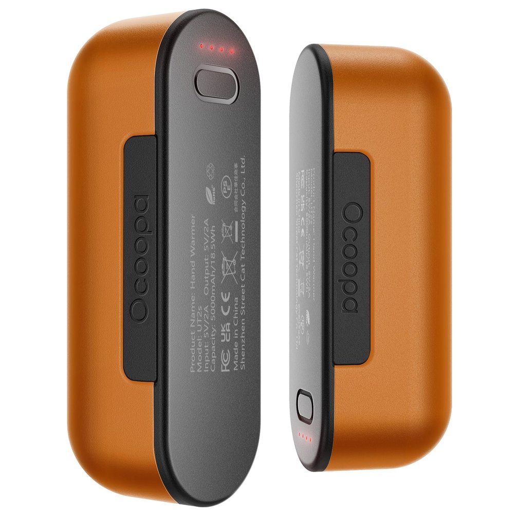 OCOOPA Hand Warmers Rechargeable 2 Pack, Magnetic Electric Handwarmer, 16 Hrs Warmth 4 Levels Heat Up to 145?, USB-C Portable Charger 10000mAh, Raynauds, Golf, Tech Gifts for Men, Union UT2s(MagTwins)