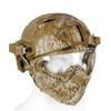 Airsoft Tactical Fast PJ Helmet with Removable Full Face Mask and Goggles for CS Game Wargame Halloween Cosplay view 2