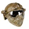 Airsoft Tactical Fast PJ Helmet with Removable Full Face Mask and Goggles for CS Game Wargame Halloween Cosplay view 3