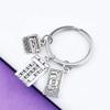 1Pc Ancient Silver Calculator, Dollar, Accountant Graduation Gift, Keychain Backpack Pendant view 3