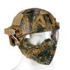 Airsoft Tactical Fast PJ Helmet with Removable Full Face Mask and Goggles for CS Game Wargame Halloween Cosplay view 2