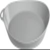 Lifeventure Ellipse Reusable Plate for Camping, Travel & Outdoor - Light Grey view 1