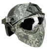 Airsoft Tactical Fast PJ Helmet with Removable Full Face Mask and Goggles for CS Game Wargame Halloween Cosplay view 2