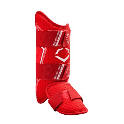 EvoShield Pro-SRZ 2.0 Batter's Leg Guard - Scarlet, Left Hand Hitter