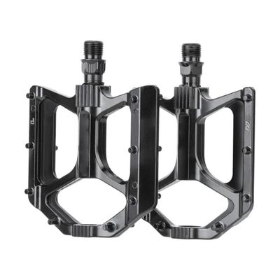 1 Pair Mountain Bike Pedals Aluminum Alloy MTB Pedals Wear-Resistant Anti Slip DU Bearing Wide Bicycle Flat Pedals for Road Mountain Bike