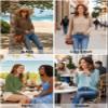 Acelitt Womens Casual Summer Long Sleeve Crew Neck Lightweight Oversized Fashion 2025 Crochet Knit Pullover Sweater White Small view 4
