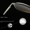 Runworld Night Driving Glasses Night Vision Aviator Anti Glare Polarized Eyewear Cycling Goggles for Men Women (Black) view 3