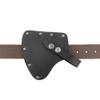 Valhalla Gear, Camper Axe Head Sheath, Protector Case, Hatchet Blade Safety Sleeve, Camping Accessories, Lumberjack Outdoors Essentials, Full Grain Leather, Handmade, Charcoal Black view 3