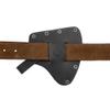 Valhalla Gear, Camper Axe Head Sheath, Protector Case, Hatchet Blade Safety Sleeve, Camping Accessories, Lumberjack Outdoors Essentials, Full Grain Leather, Handmade, Charcoal Black view 4