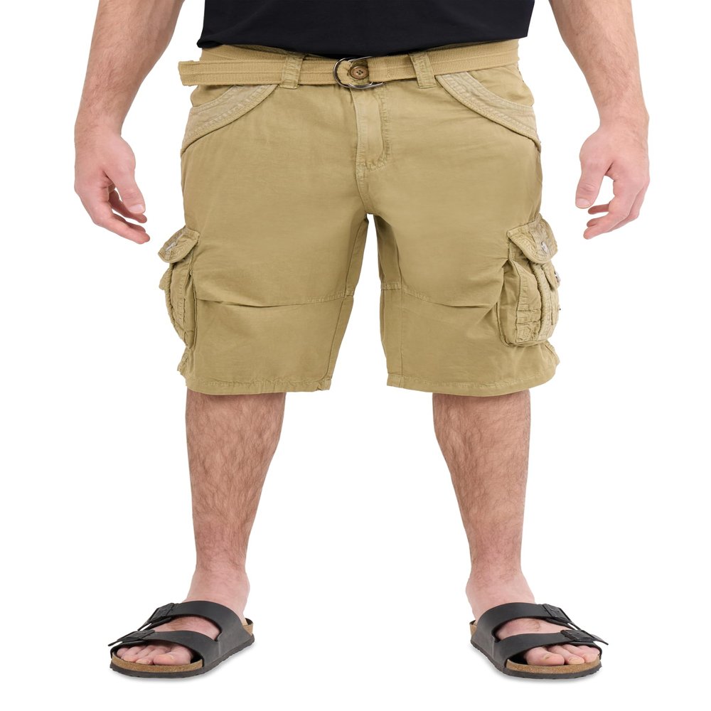 X RAY Mens Cargo Shorts Camo & Solid Colors 12.5" Inseam Knee Length Classic Fit Multi Pocket (Big and Tall Shorts for Men), Twill Taped New Khaki, 44