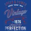 50th Birthday Gift Shirt for Men - Vintage Hot Rod Speed and Power Since 1976 - F/Royal-003-4X view 4