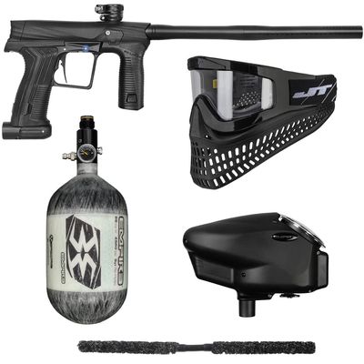 Action Village Planet Eclipse Etha 3 Electronic Insane Paintball Gun Package Kit (Tank Size: 68/4500, Black)