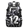 Ansigeren Gold number 12 Basketball Player JA Creative Backpacks Sports Fan Bookbag Travel Student Backpack For Men Women (4) view 1
