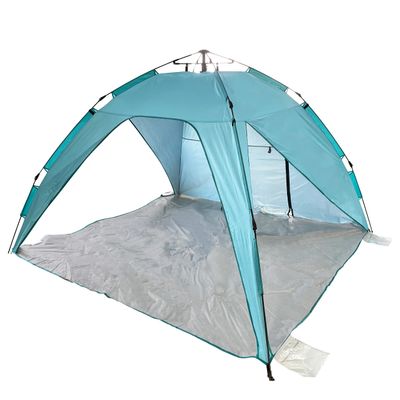 Bliss Hammocks BHT-A39-BT Pop-Up Beach Tent w/Carry Bag for Easy Travel, Sun Protection & Wind Resistant, Waterproof, Lightweight, Durable, Light Blue and Teal