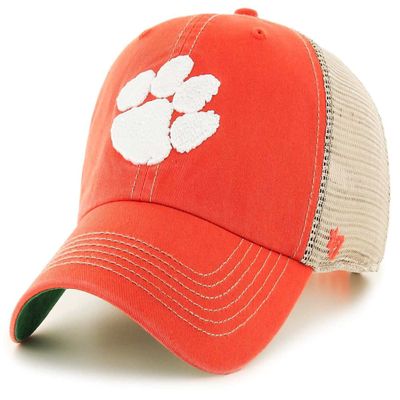 '47 NCAA Trawler Mesh Clean Up Adjustable Hat, Adult One Size Fits All (Clemson Tigers Orange)