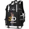 Ansigeren Dazzling Gold 30 Basketball Player SC Creative Backpacks Sports Fan Bookbag Travel Student Backpack For Men Women (5) view 2