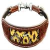 Showman Sunflower & Cheetah Print Leather Wither Strap view 1