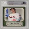 Bob Feller 2006 Fleer Greats of The Game Baseball Autograph Card #11 BAS view 1