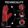 ATHPIK Goalie Goalkeeper Gloves with Pro Fingersaves, Strong Grip for The Toughest Saves, Protection to Prevent Injuries, Fit Match Training, Adult, Youth (Black & red, 9) view 2